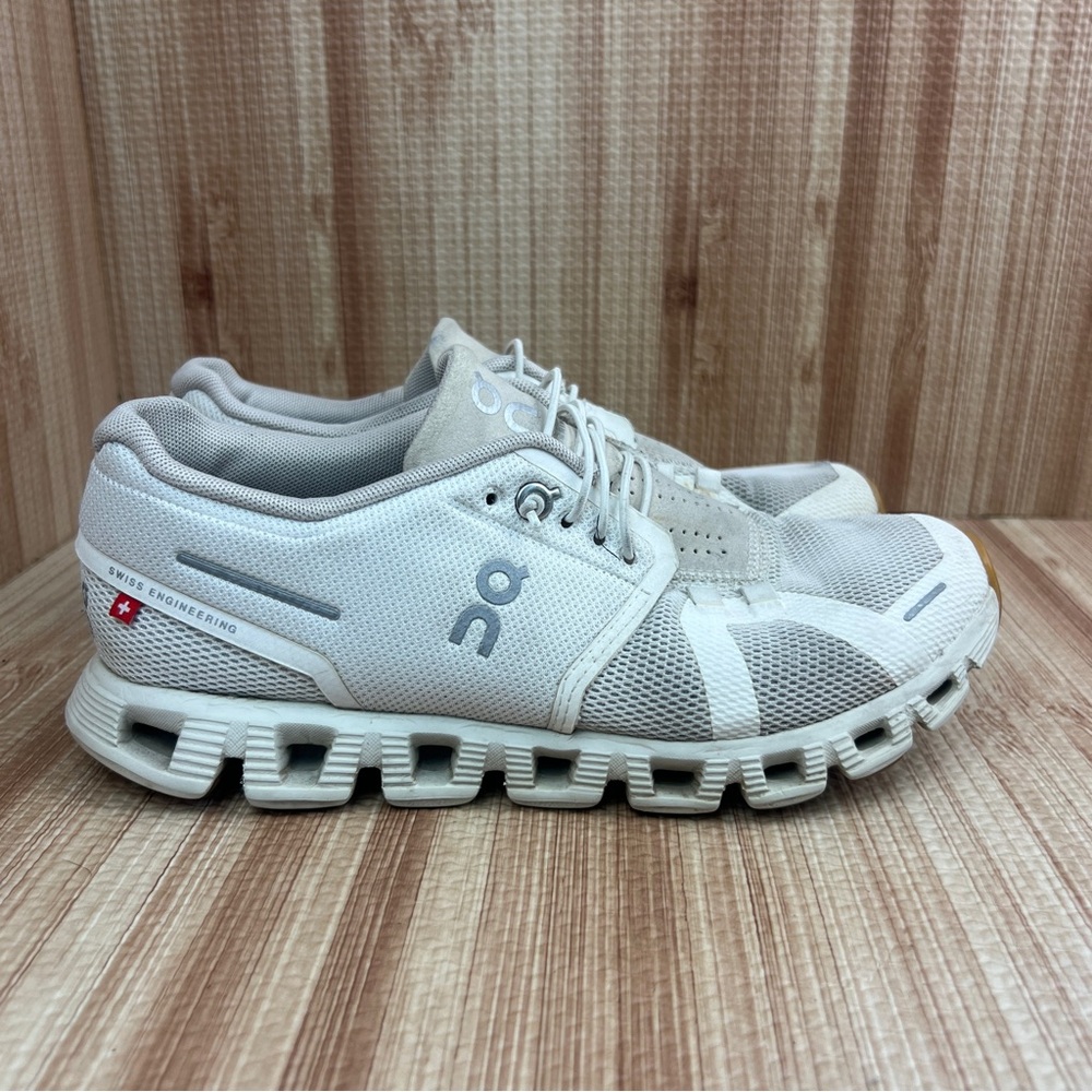 On Running Cream Athletic Shoes